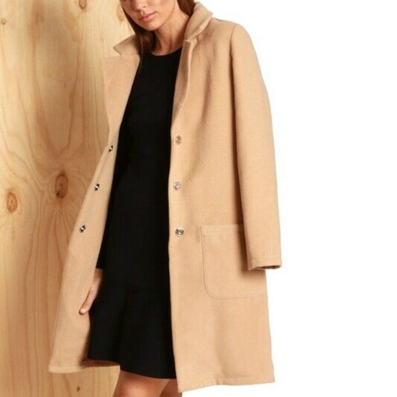 Madison Square Socialite Coat NEW with Tags Size S Camel Autumn Winter Chic - Picture 6 of 9